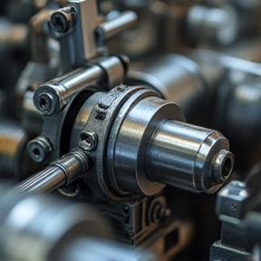 Closeup of equipment assembly